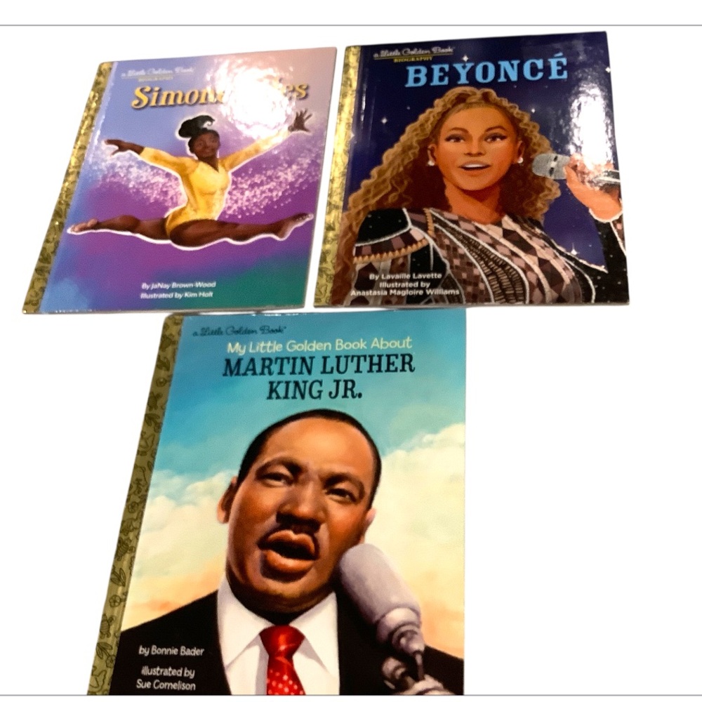 Little Golden Book Biography Collection Simon Biles, Martin Luther King, Beyoncรฉ